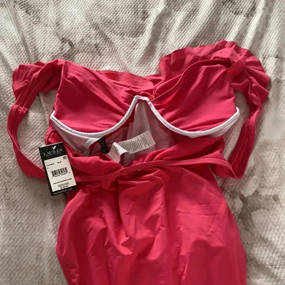 Ralph Lauren Ruffled Over the Shoulder One Piece - Picture 6 of 9